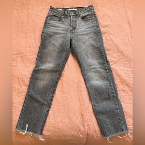Levi’s Wedgie Straight dark wash Denim